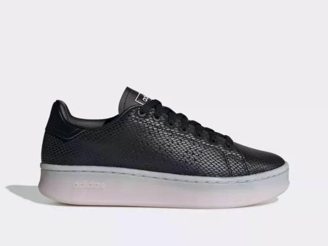 WOMEN S SHOES ADIDAS Advantage Bold EG4120 Black Sneakers Platform Wedge 60.34 PicClick UK