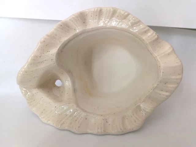 Atlantic Mold Conch Shell Inner Part A1436 White Design Planter Pottery Ceramic