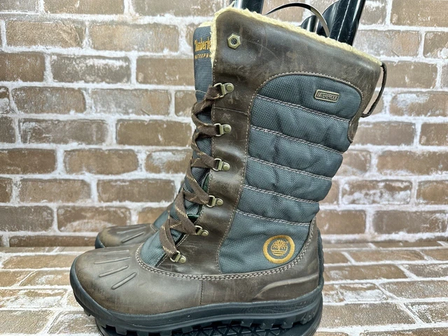 Timberland EarthKeepers Mount Holly Duck Snow Winter Boots Green Womens Size 11