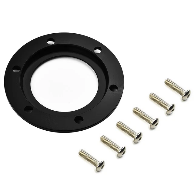 Anello strumento volante racing 6 viti pulsante nero centro alta qualità