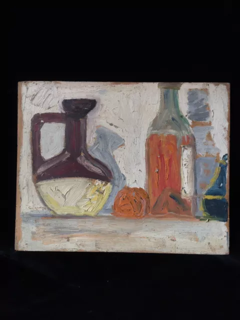 Tableau Peinture Huile Panneau Expressionnisme Nature Morte Dlg Giorgio Morandi