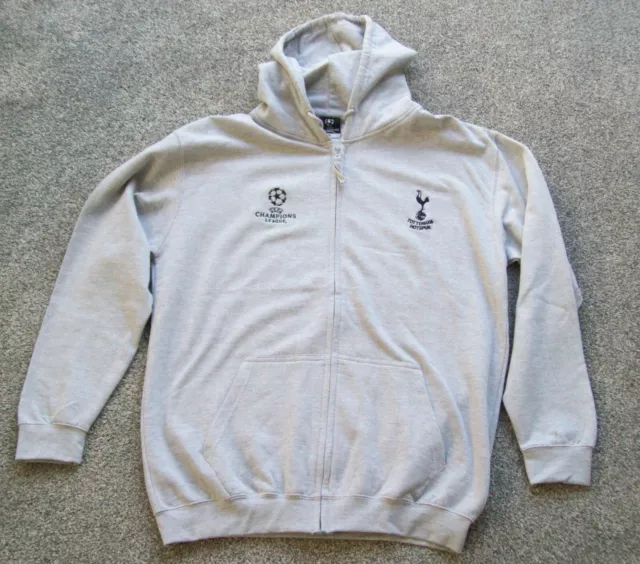 Tottenham Hotspur Mens Champions League Grey Hoodie XL - New without Tags