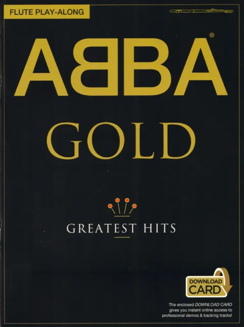 ABBA Gold Greatest Hits Play-Along für Querflöte Flute Noten mit Download Code