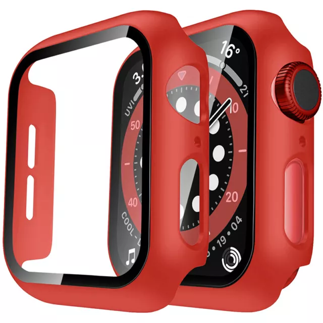 Case für Apple Watch Series 1-8 SE 38-49mm | Schutzhülle Bumper | 360-Grad Cover 7