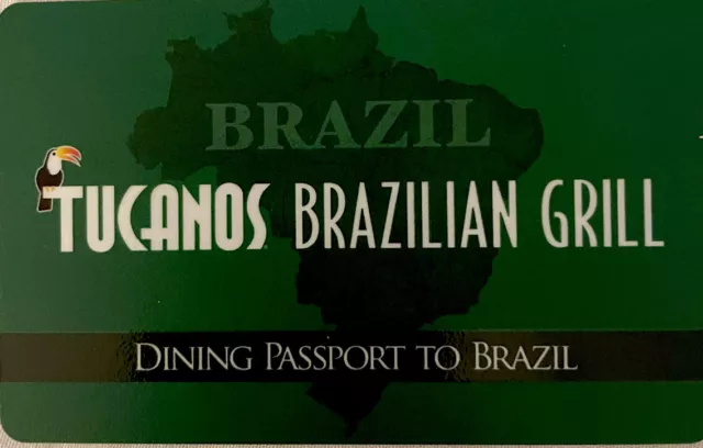 GIFT CARDS TUCANOS Brazilian Grill 4 25 Cards Totaling 100