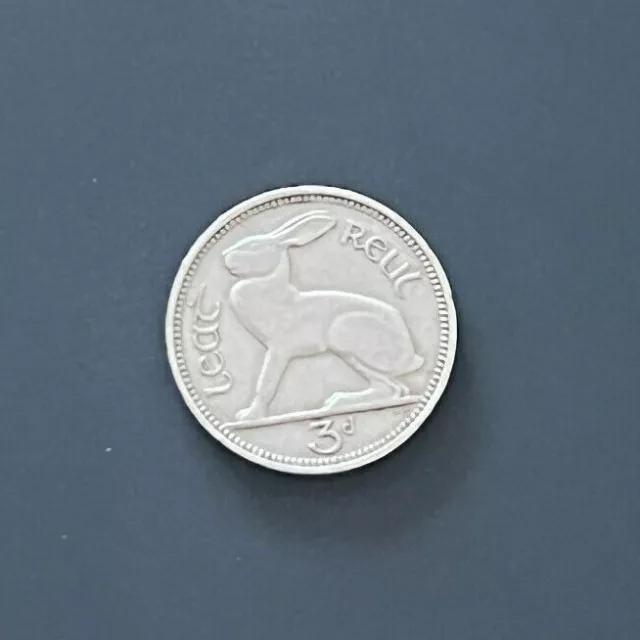 1963 Irland 3 Pence Coin - SCARCE - FREE P&P