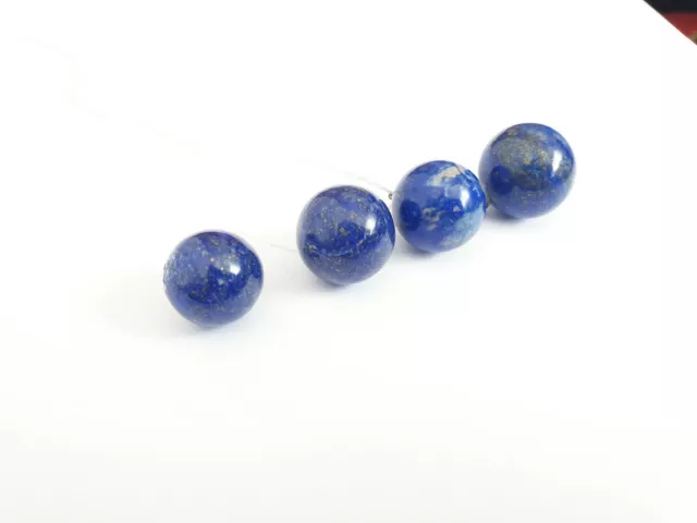 Pendentif lits ronds en pierres précieuses naturelles lapis-lazuli d'Afghanistan 12_20 mm. 2