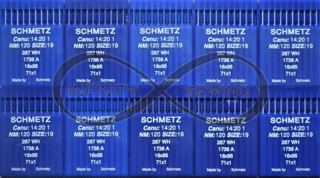 SCHMETZ Agujas de Máquina de Coser Industrial Canu 14: 25 , 1 DBX1, 16X231, 287