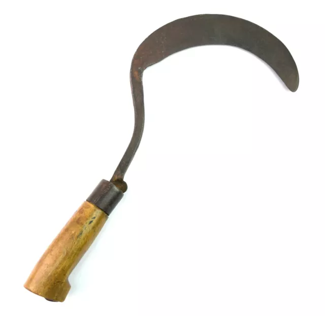 Indien Villagers Farming Tool – Cultivation Sickle With Wooden Handle G47-275