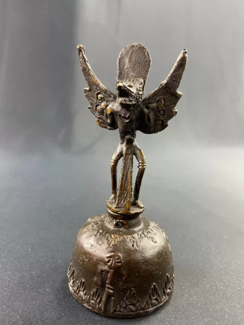 Cloche en bronze au Dieu Garuda Indonésie Bali