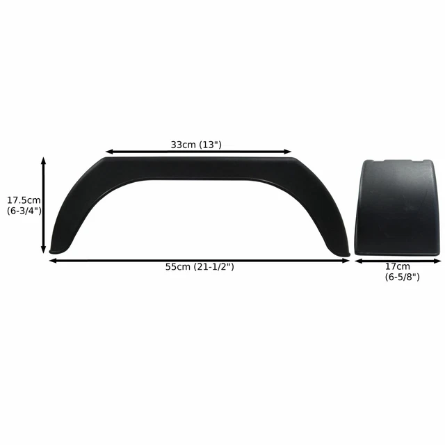 Par De Guardabarros De Rueda 10″ – Plástico Para Carro, Moto, Barco O Remolque (BARILEAGRIBIKE)