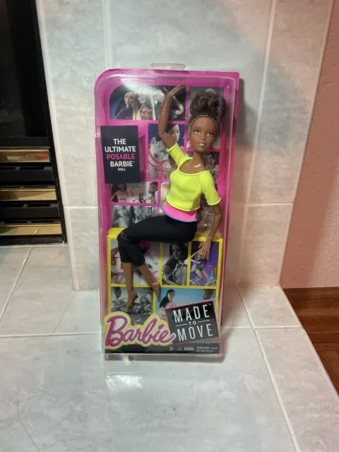 Mattel Made To Move Barbie The Ultimate Posable Barbie Doll African American NEW