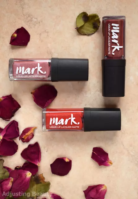 Avon Mark Liquid Lip Lacquer Matte Long Lasting Colour Four Shades NEW NO BOX