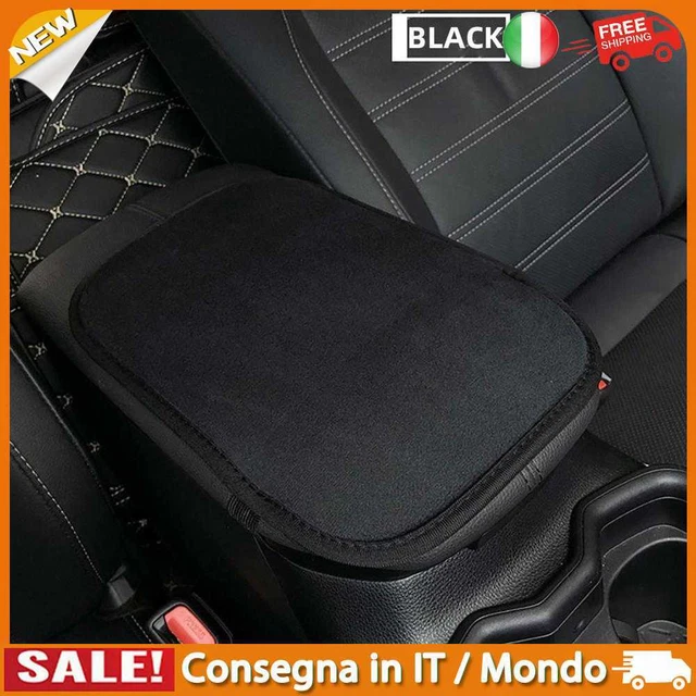 IT Car Armrest Mat Center Console Arm Rest Cushion Armrest Box Pad (Black)