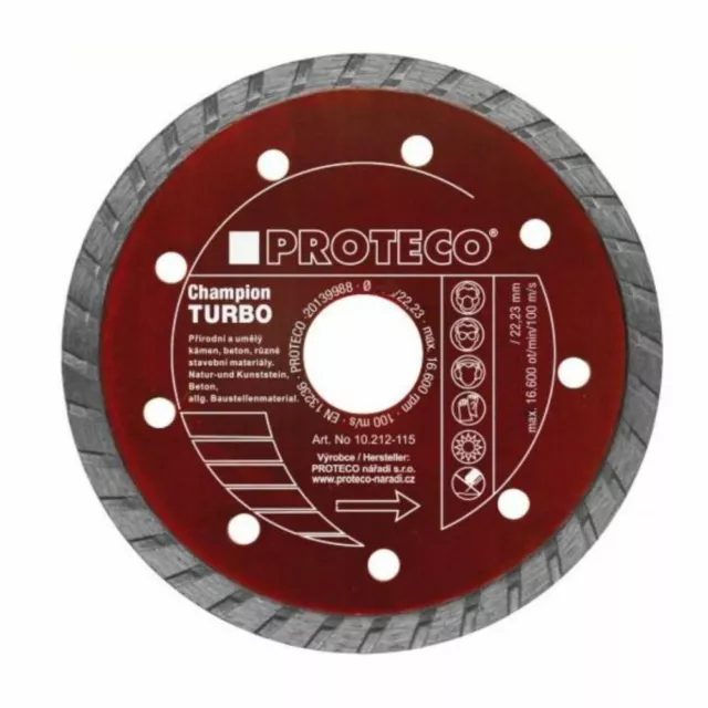 150mm 6'' Turbo Diamond Cutting Blade Disc Natural Stone Brick Masonry Concrete