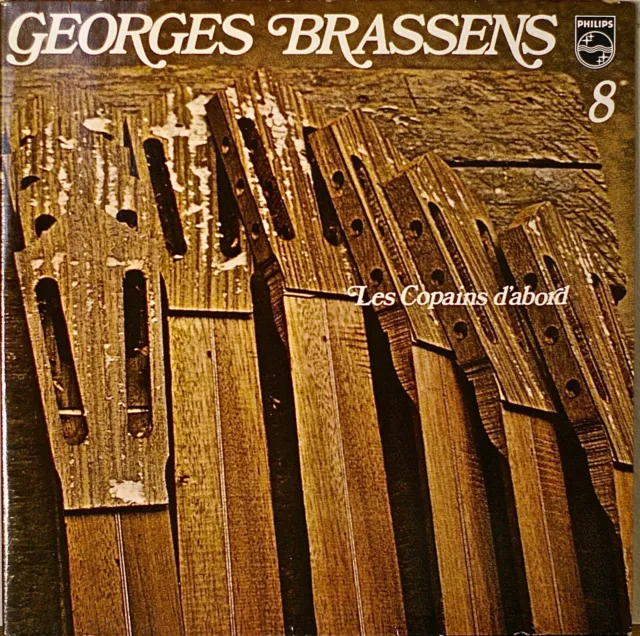GEORGES BRASSENS: 8-Les Copains d'Abord-M1964LP FRENCH IMPORT GATEFOLD COVER