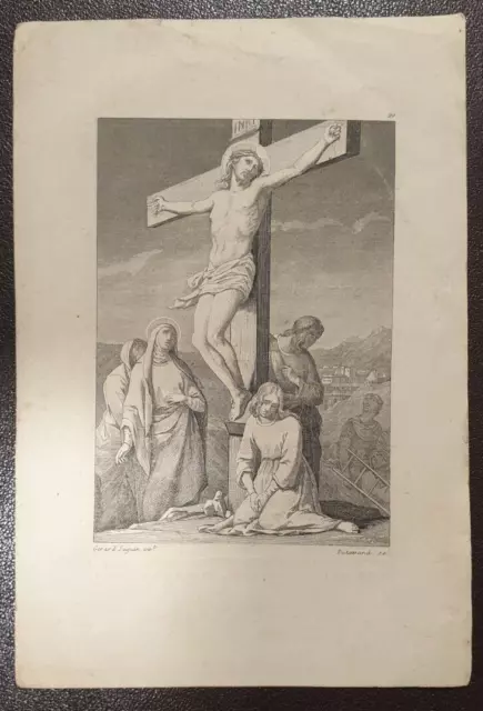 Ancien Canivet « Priez pour l’âme de …» image pieuse, religieuse 1856