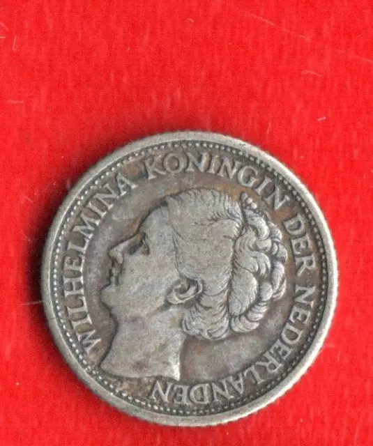 Netherland 1/4 Gulden 1944 Silver