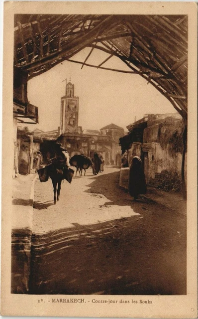 CPA AK MOROCCO RABAT Backlight in the Souks (31437)