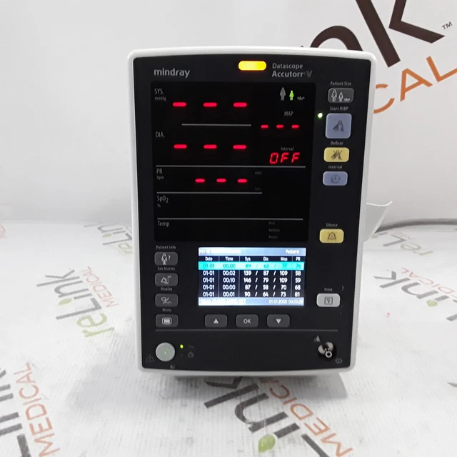 Mindray Medical Datascope Accutorr V Vital Signs Monitor