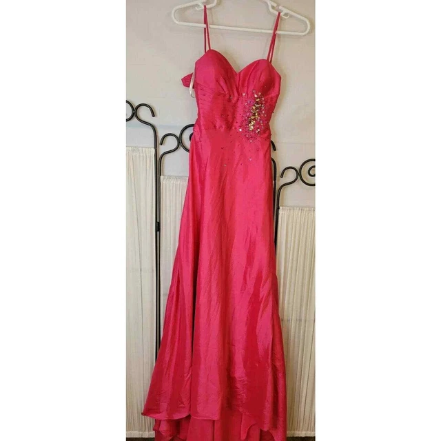 karishma size 4 womens ballroom gown dress prom lined open back pleated
