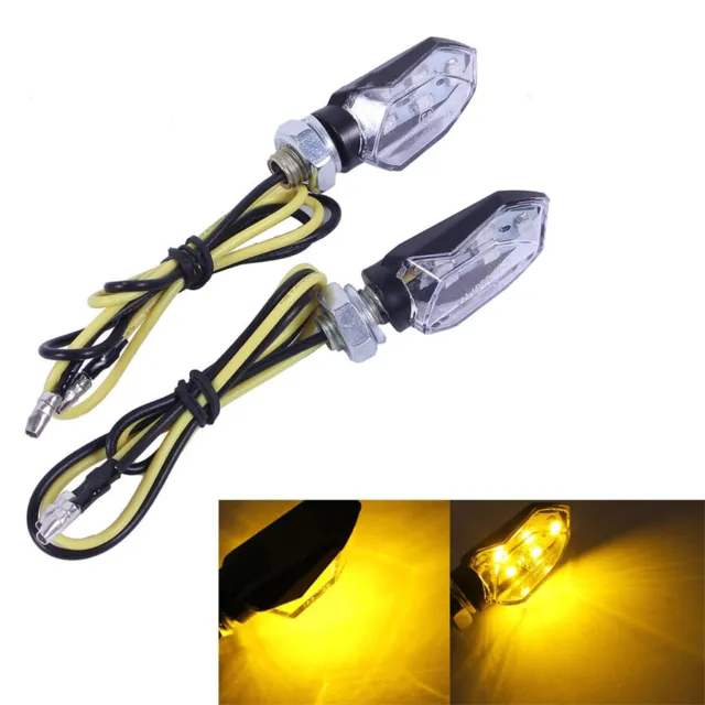 5 SMD LED clignotants Moto Mini Tournant Indicateurs la Lumière jaune la Lampe