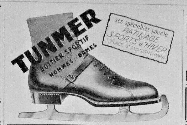 1926 Tunmer Sports Skating Winter Sports Press Advertisement