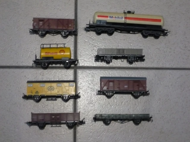 Wagons de marchandises PIKO pour modélisme ferroviaire à l