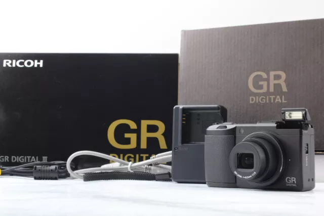 [MINT IN BOX] Ricoh GR Digital III black 10.0MP Digtal Compact camera From JAPAN