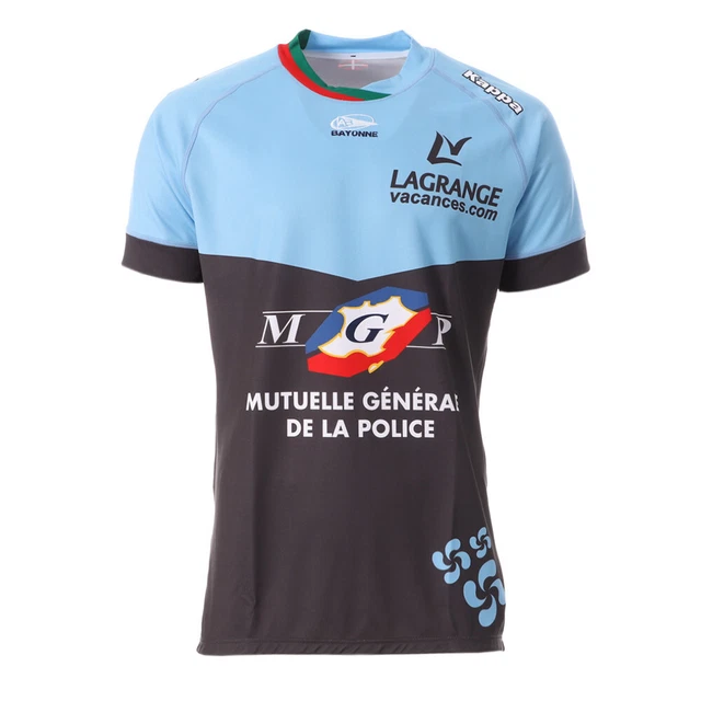 Bayonne Maillot de rugby Bleu/Noir Homme Kappa Kombat Gara