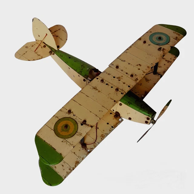 Meccano Hydravion Biplan 45cm – Constructeur Métal – Modèle Restauré