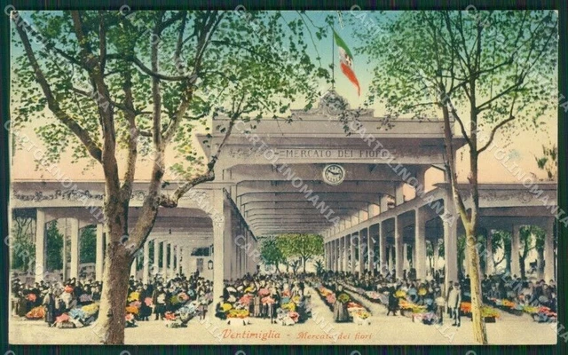 Imperia Ventimiglia Mercato dei Fiori cartolina KV5606