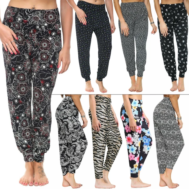 Donna Harem Ali Baba Lungo Pantaloni Donna Largo Harem Leggings Taglie Forti