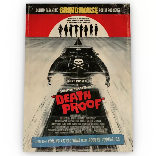 Death Proof Movie Poster Satin High Quality Archival Stunning A1 A2 A3