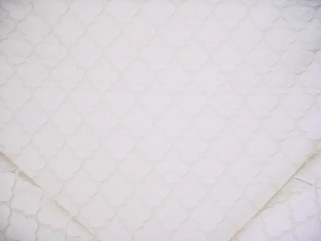 1-3/4Y Robert Allen Duralee Soft White Cream White Lattice Upholstery Fabric