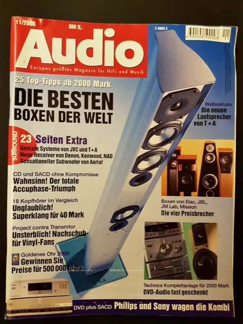 AUDIO  November   11/2000  Magazin für HiFi und Musik