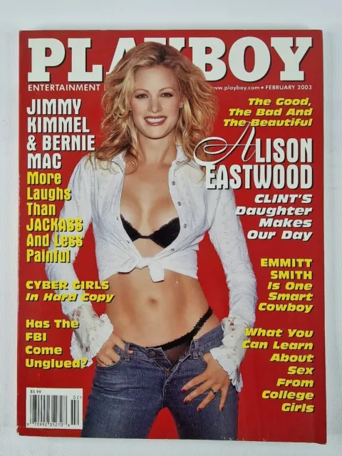 Vintage Playboy Magazine - February 2003 - Alison Eastwood  - W/Centrefold - USA