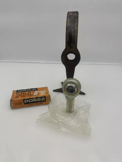 THK POS22 Rod End Male Right Hand M22x1.5-Thread 22mm-ID W/Lubrication Zerk NEW