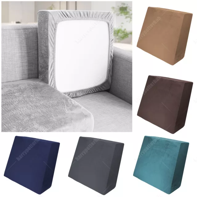 1 2 3 Seater Stretch Velvet Sofa Seat Cushion Covers Couch Slipcover Protector