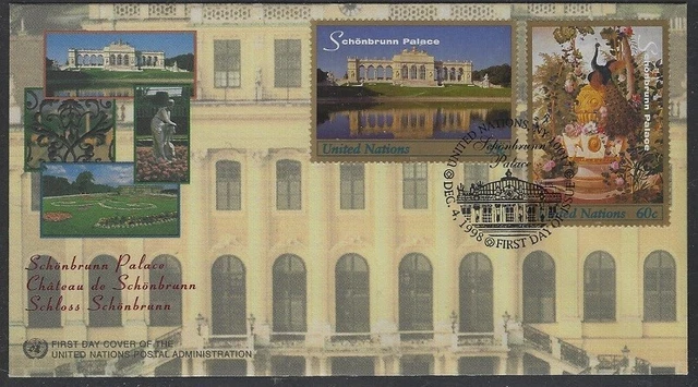 vb171  UNO New York/ Architektur-Schönbrunn   MiNr 791+94  aus Satz  auf  FDC