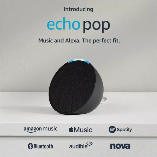 Brand New Amazon Echo Pop Full sound compact smart speaker with Alexa