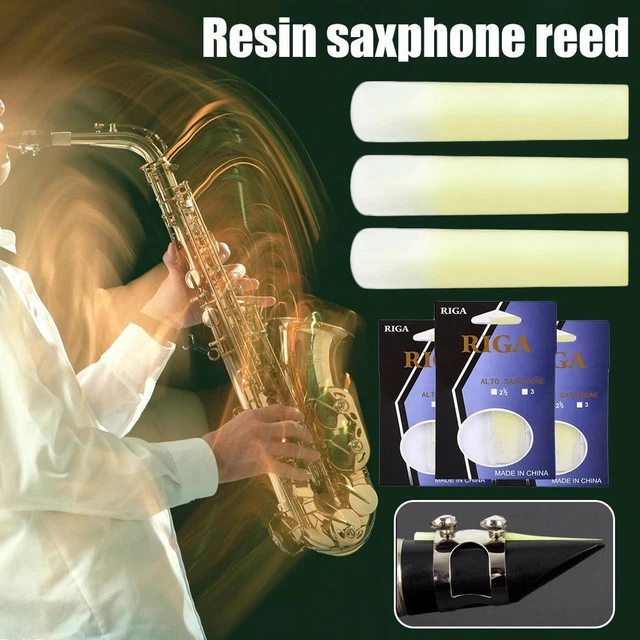 Alto Saxophone Reeds Sax Parts Accessories Synthetic Pack 3 Resin of E2H1