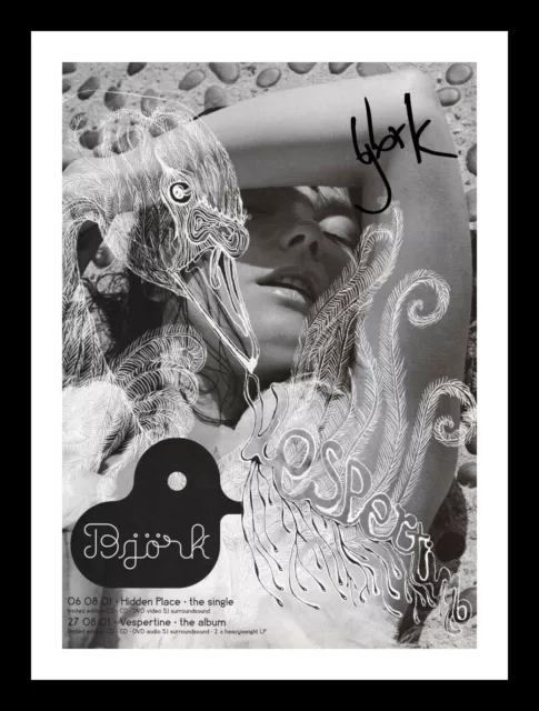 Bjork Autographed Signed & Framed Photo Print