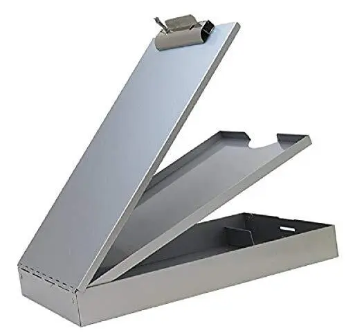 Metal Clipboard with Storage, Letter Size Heavy Duty Contractor Grade Clipboa...