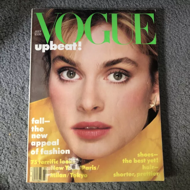 VOGUE JULY 1983 Nastassja Kinski Vintage Magazine Fashion Design Beauty ...
