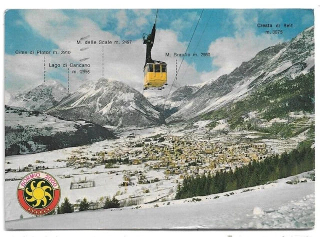 Cartolina Di Sondrio ,Bormio - Funivia Bornio 2000 - Alta Valtellina - 1982