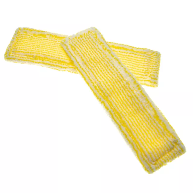 2x Lingette en microfibre jaune pour Kärcher WV 2 Plus, WV 2 Premium