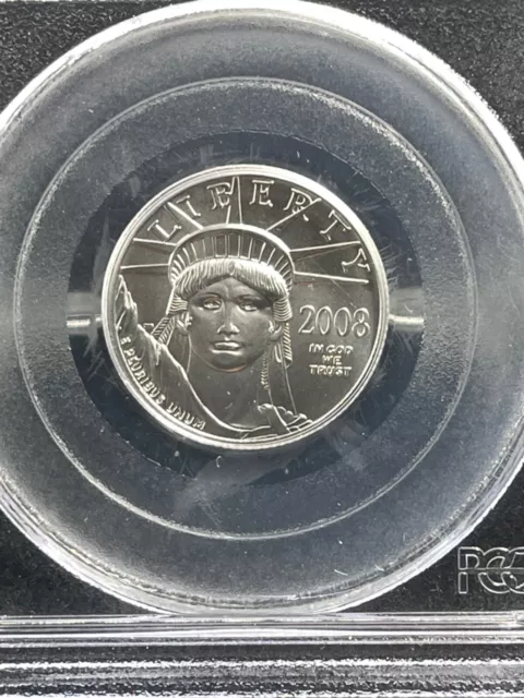 2008 Platinum Statue of Liberty 1/4oz Eagle $25 PCGS MS 69 2
