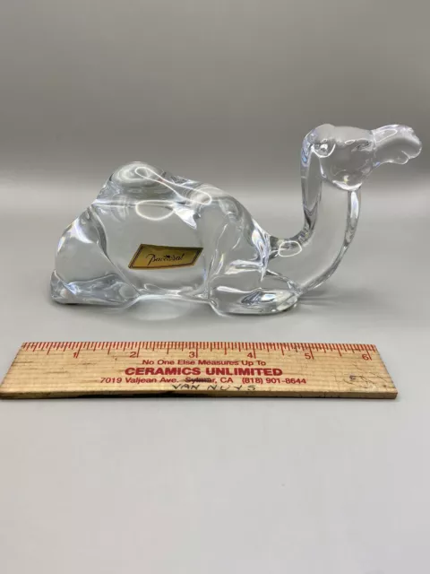 Vintage BACCARAT CRYSTAL LYING CAMEL NATIVITY FIGURINE Rare Z10