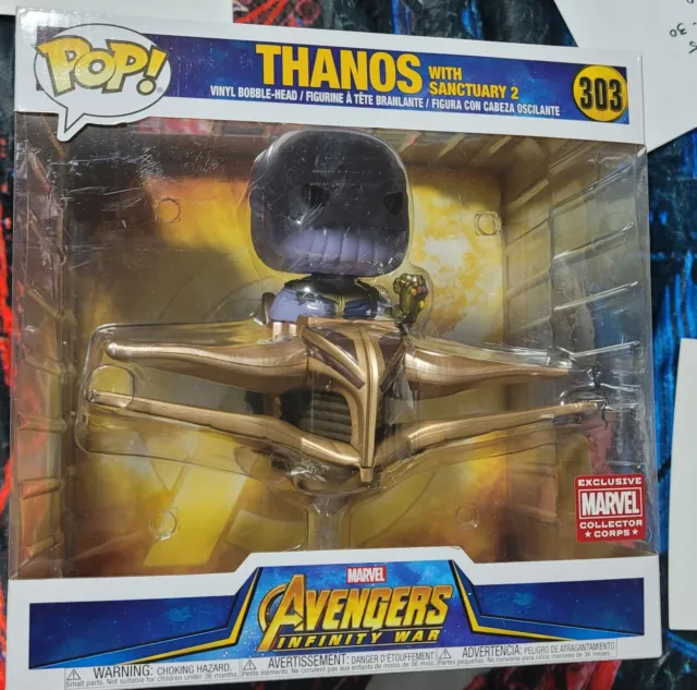 Sold Out Vaulted Thanos Sanctuary 2 Avengers Infinity War Funko Pop Marvel Coll.